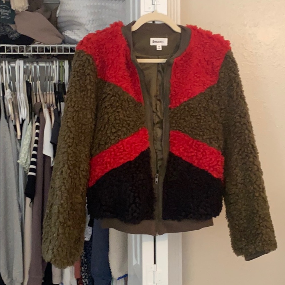 Fuzzy Bomber jacket